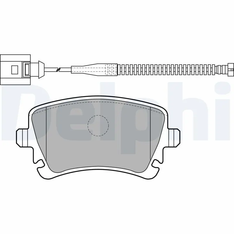 Handler.Part Brake pad set, disc brake DELPHI LP1860 1