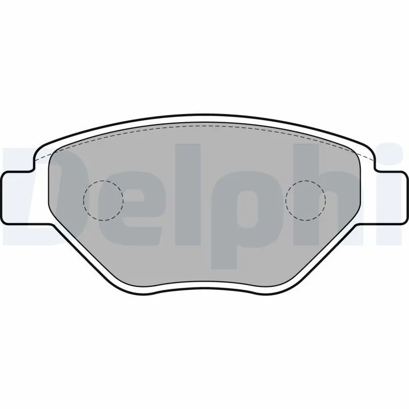 Handler.Part Brake pad set, disc brake DELPHI LP1866 1