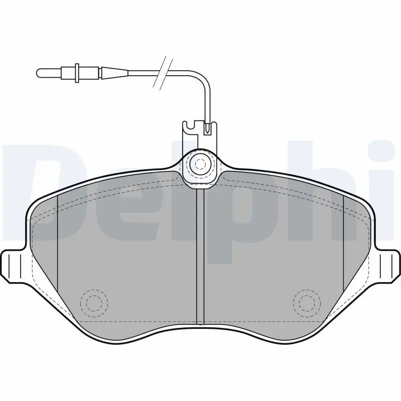 Handler.Part Brake pad set, disc brake DELPHI LP1891 1