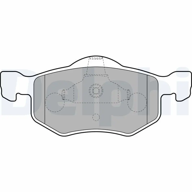 Handler.Part Brake pad set, disc brake DELPHI LP1900 1