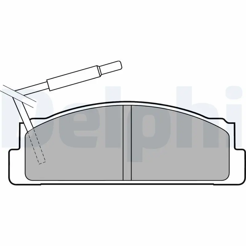 Handler.Part Brake pad set, disc brake DELPHI LP1812 1