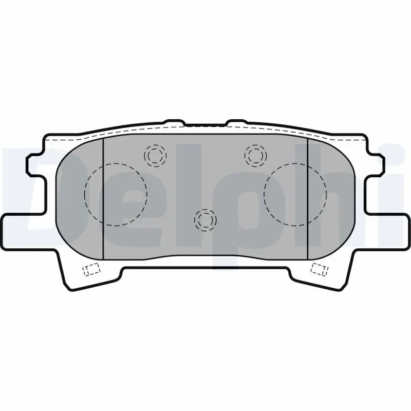 Handler.Part Brake pad set, disc brake DELPHI LP1820 1