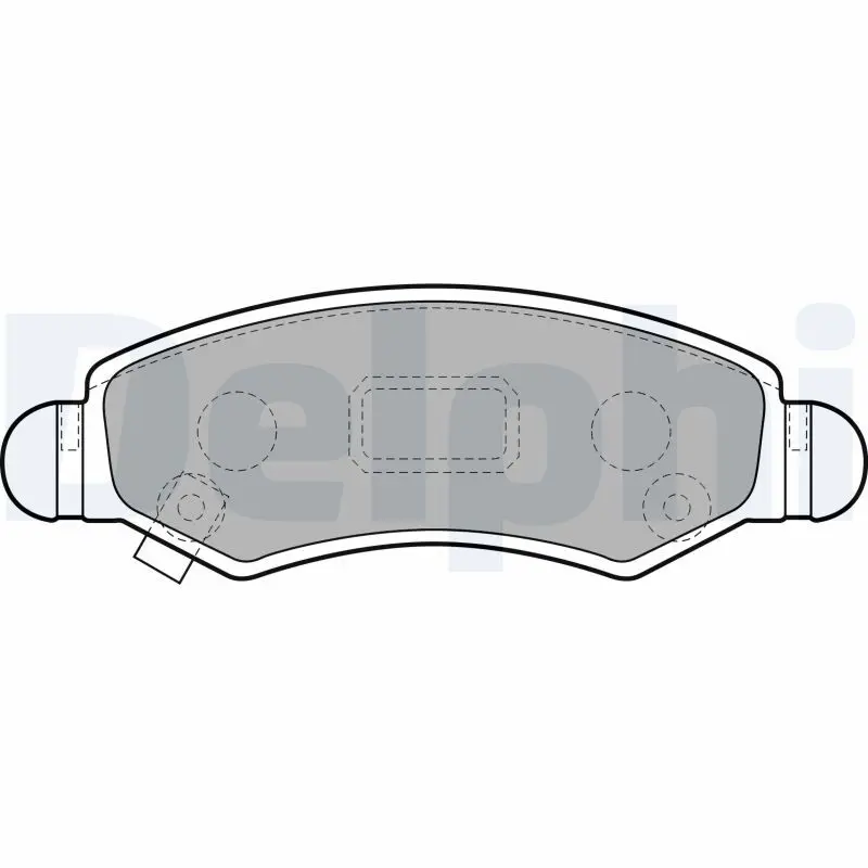 Handler.Part Brake pad set, disc brake DELPHI LP1919 1