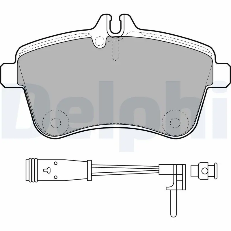 Handler.Part Brake pad set, disc brake DELPHI LP1938 1