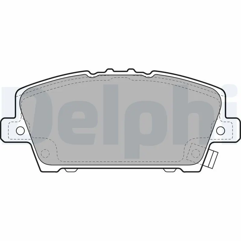 Handler.Part Brake pad set, disc brake DELPHI LP1970 1