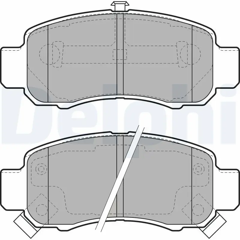 Handler.Part Brake pad set, disc brake DELPHI LP1973 1