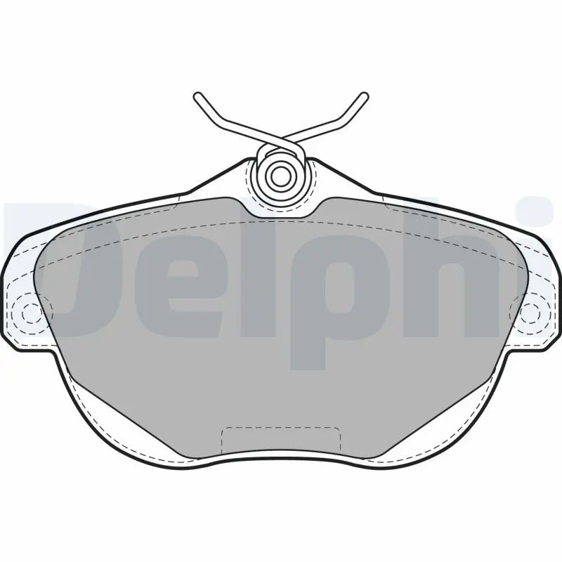 Handler.Part Brake pad set, disc brake DELPHI LP1991 1