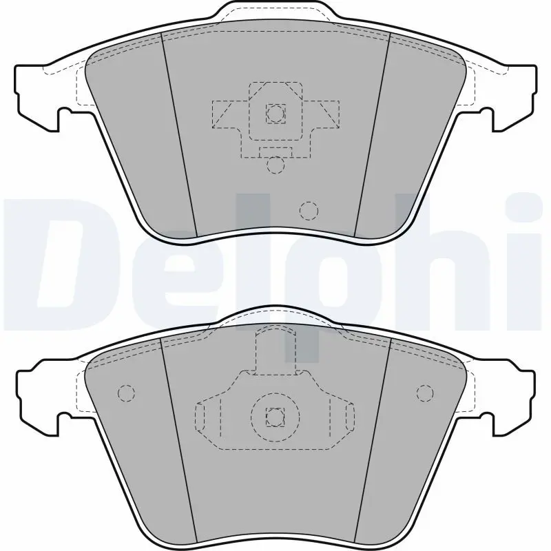 Handler.Part Brake pad set, disc brake DELPHI LP1943 1