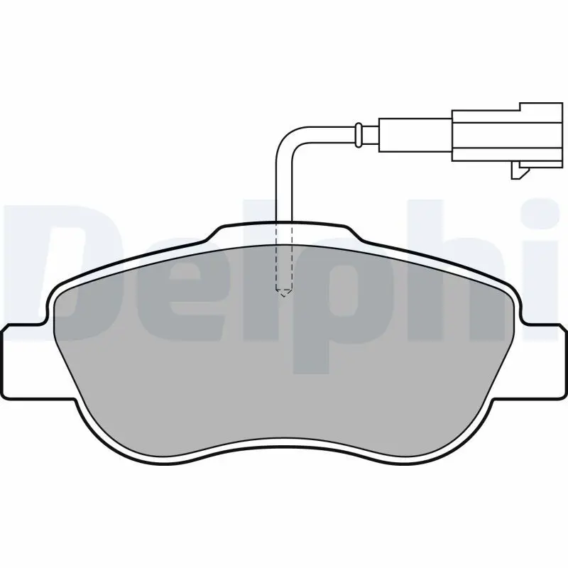 Handler.Part Brake pad set, disc brake DELPHI LP2014 1