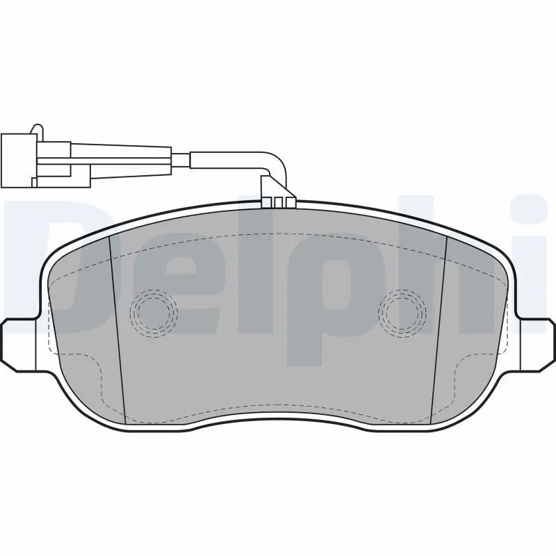 Handler.Part Brake pad set, disc brake DELPHI LP2024 1