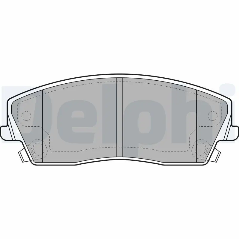 Handler.Part Brake pad set, disc brake DELPHI LP2034 1