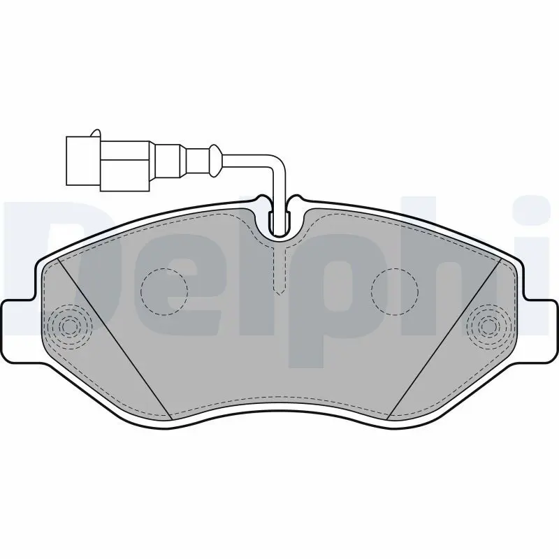 Handler.Part Brake pad set, disc brake DELPHI LP2043 1