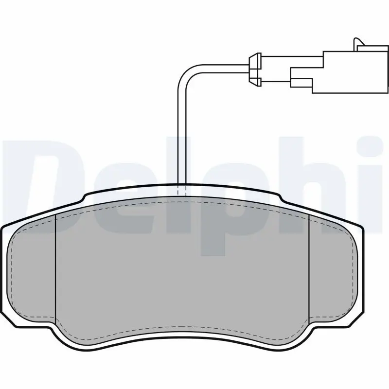 Handler.Part Brake pad set, disc brake DELPHI LP2054 1