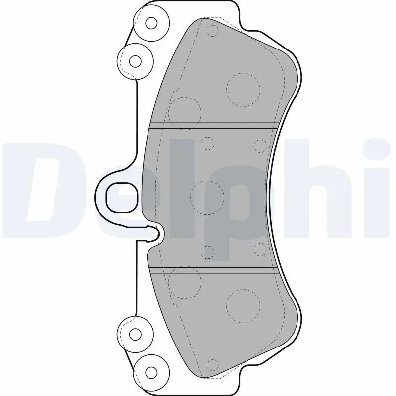 Handler.Part Brake pad set, disc brake DELPHI LP2057 1