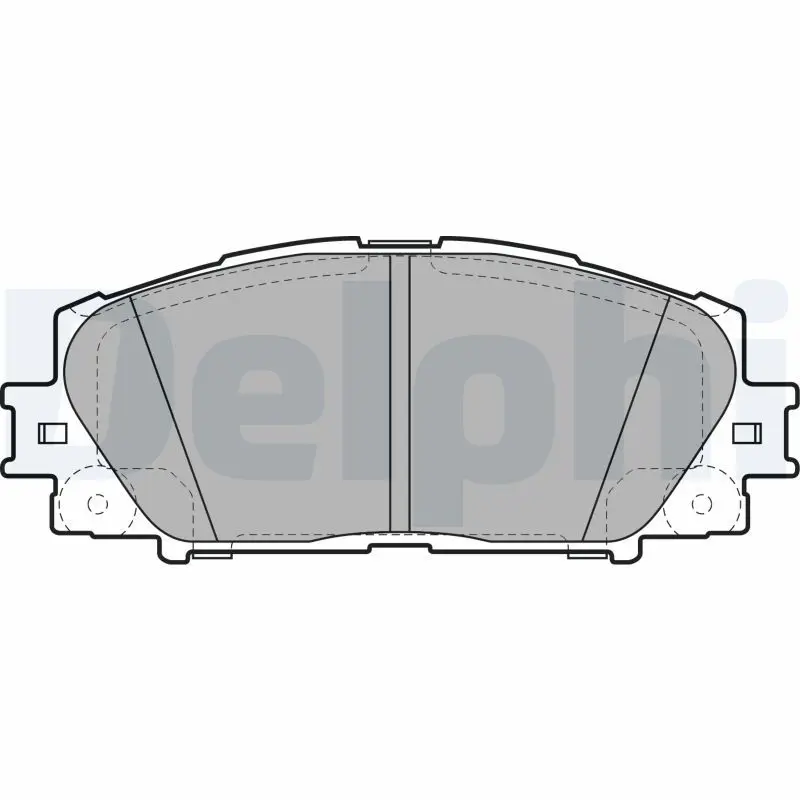 Handler.Part Brake pad set, disc brake DELPHI LP2006 1