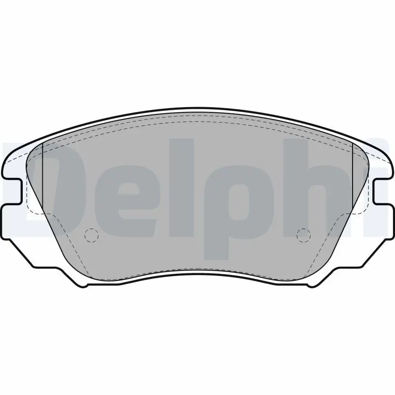 Handler.Part Brake pad set, disc brake DELPHI LP2080 1