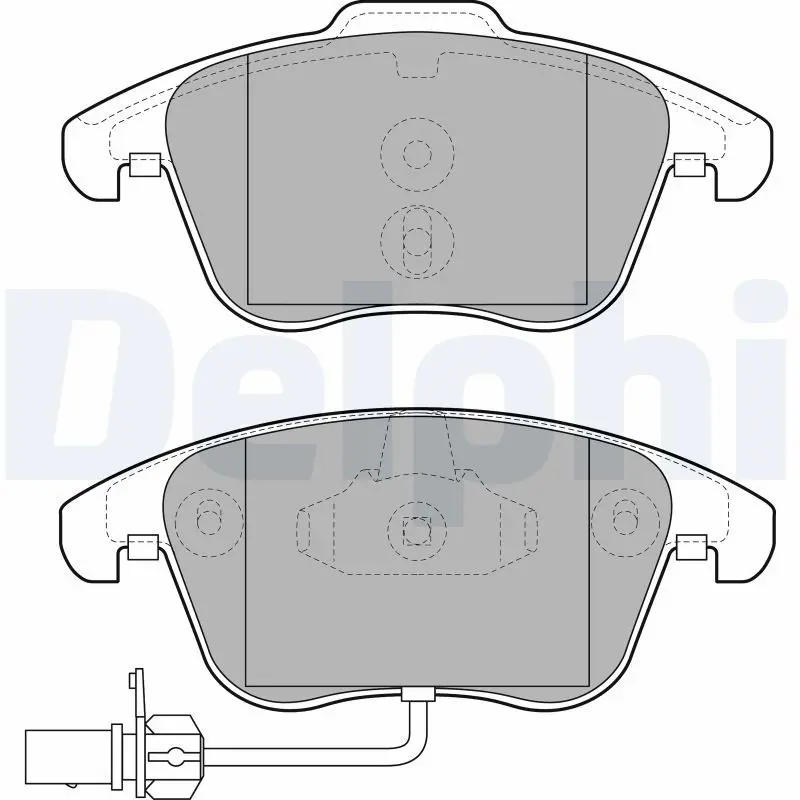 Handler.Part Brake pad set, disc brake DELPHI LP2107 1