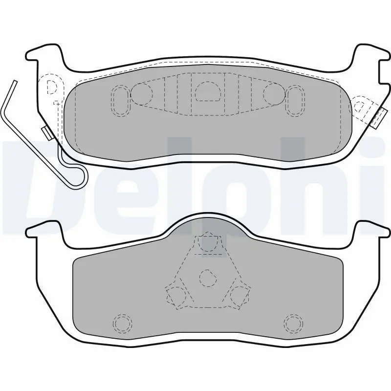 Handler.Part Brake pad set, disc brake DELPHI LP2109 1