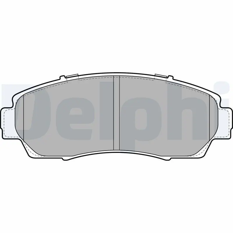 Handler.Part Brake pad set, disc brake DELPHI LP2046 1