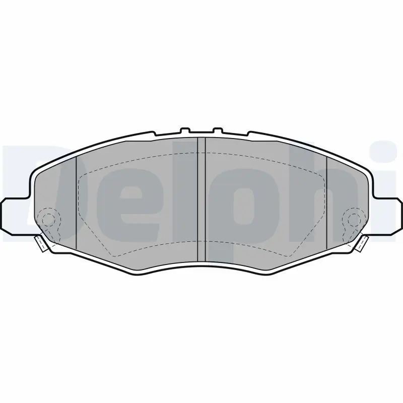 Handler.Part Brake pad set, disc brake DELPHI LP2059 1