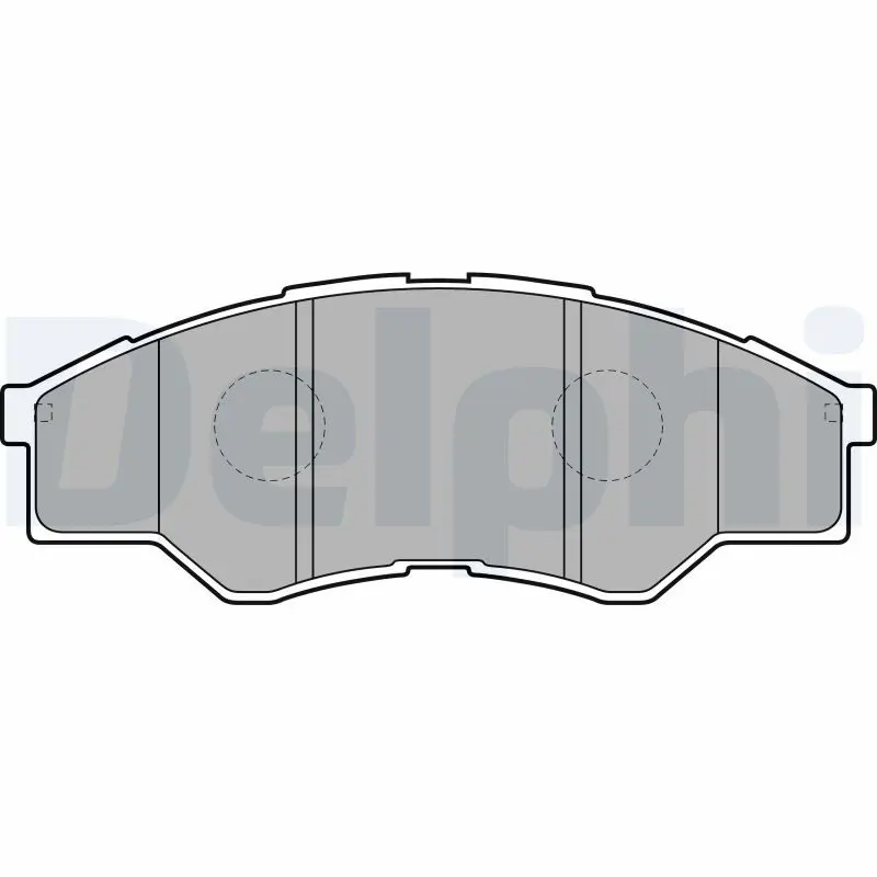 Handler.Part Brake pad set, disc brake DELPHI LP2060 1