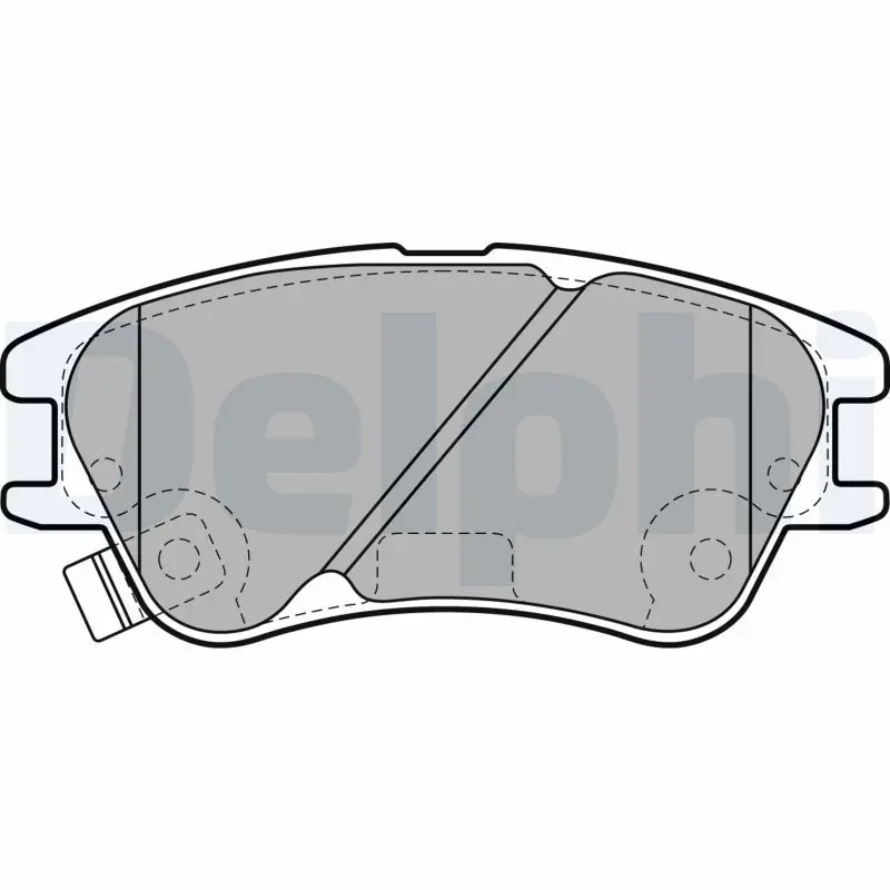 Handler.Part Brake pad set, disc brake DELPHI LP2062 1