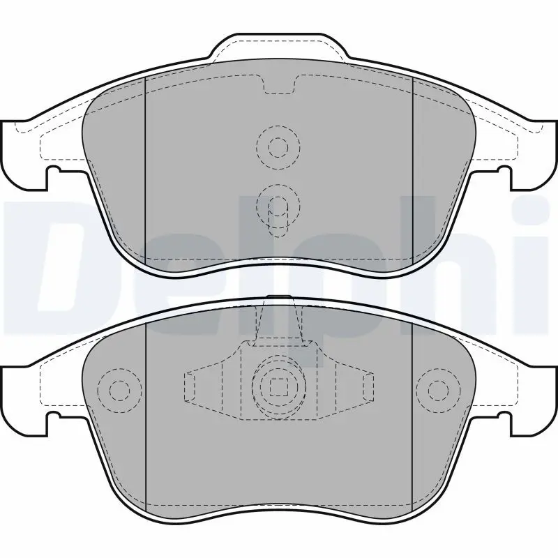 Handler.Part Brake pad set, disc brake DELPHI LP2079 1