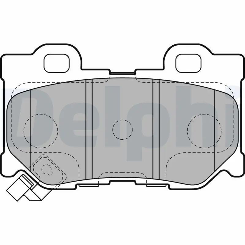 Handler.Part Brake pad set, disc brake DELPHI LP2157 1