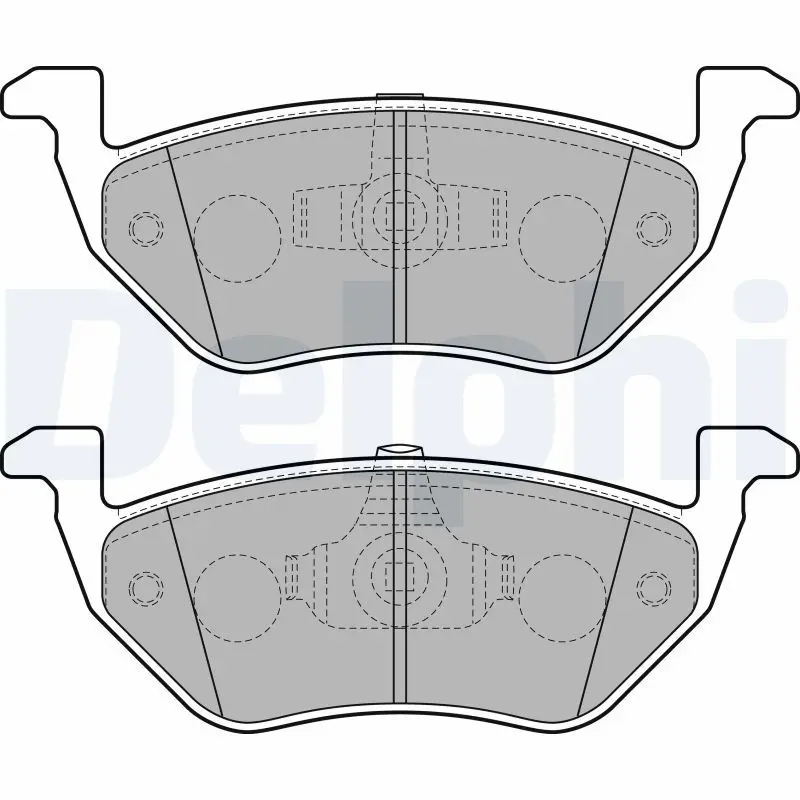 Handler.Part Brake pad set, disc brake DELPHI LP2158 1