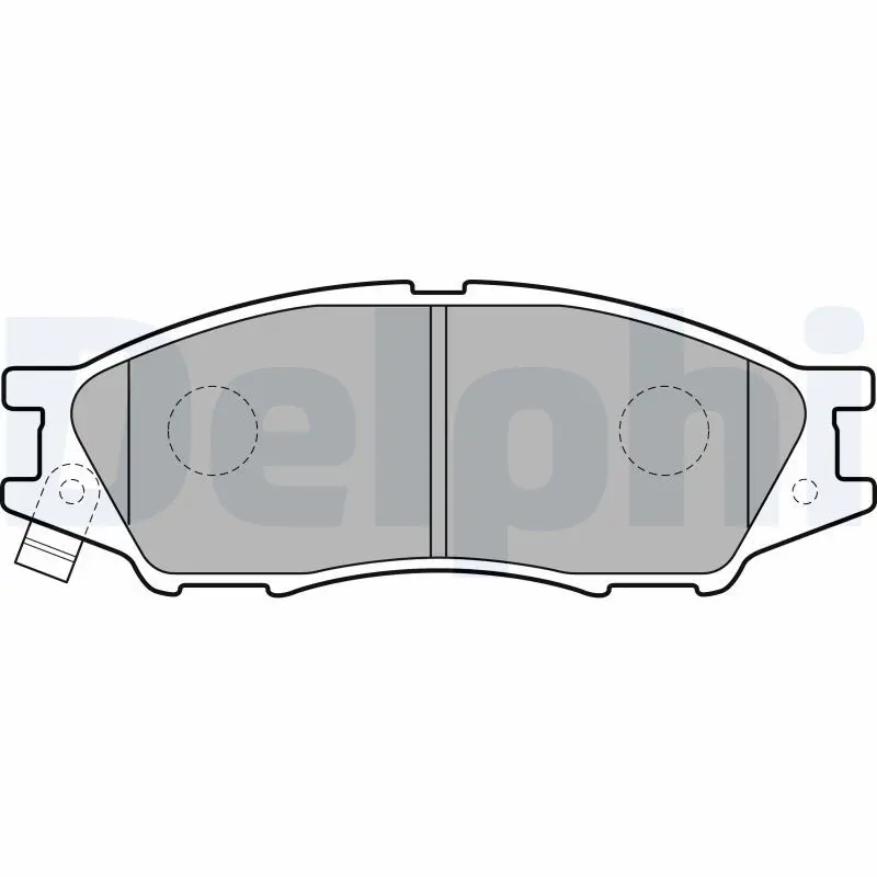 Handler.Part Brake pad set, disc brake DELPHI LP2184 1