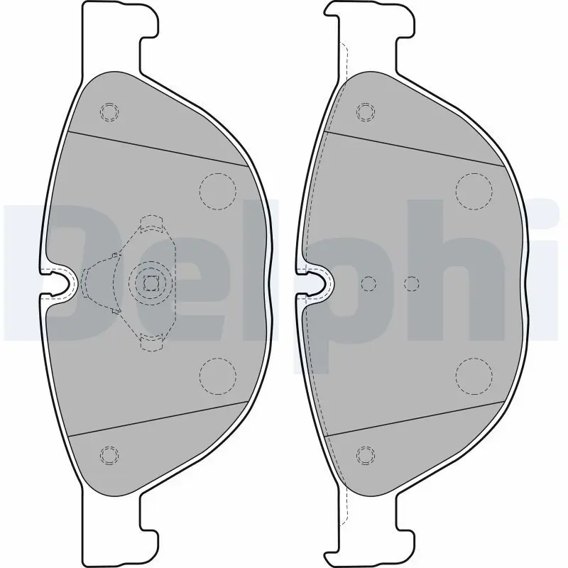 Handler.Part Brake pad set, disc brake DELPHI LP2189 1