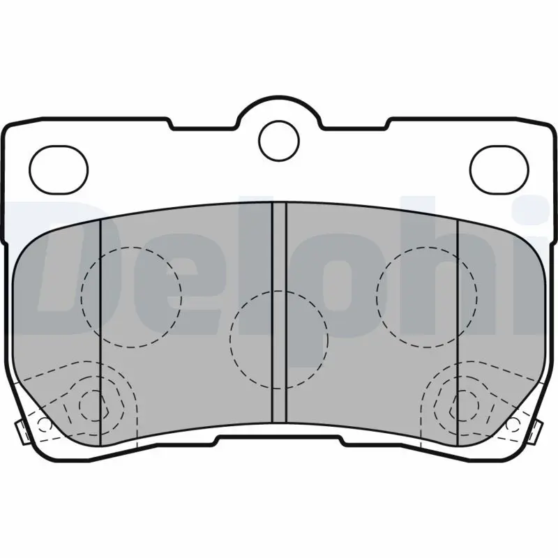 Handler.Part Brake pad set, disc brake DELPHI LP2130 1