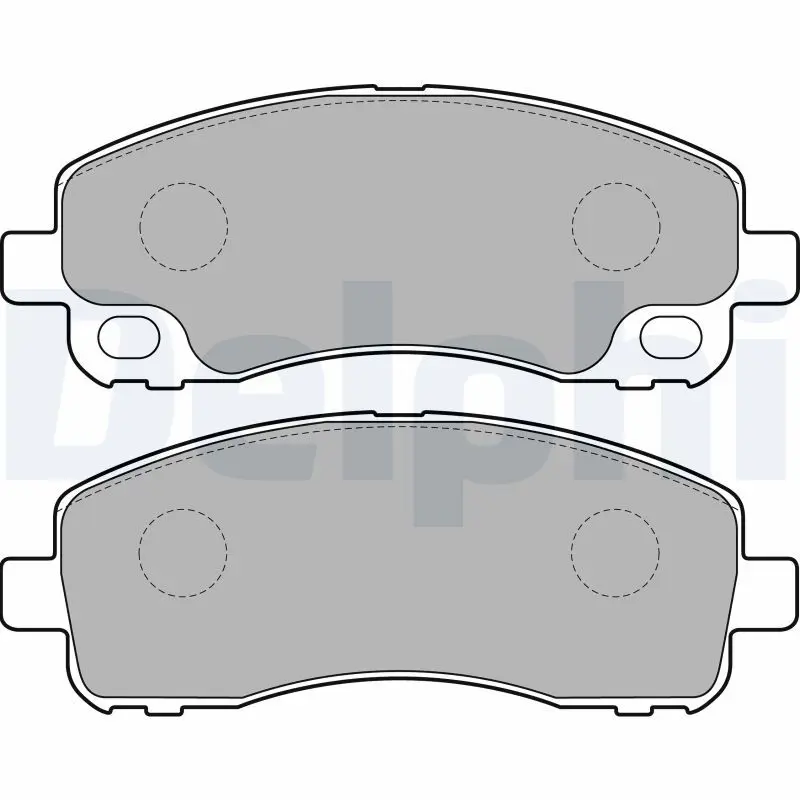 Handler.Part Brake pad set, disc brake DELPHI LP2204 1