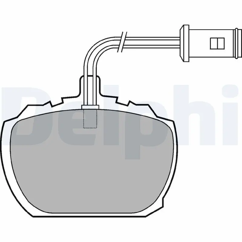 Handler.Part Brake pad set, disc brake DELPHI LP216 1