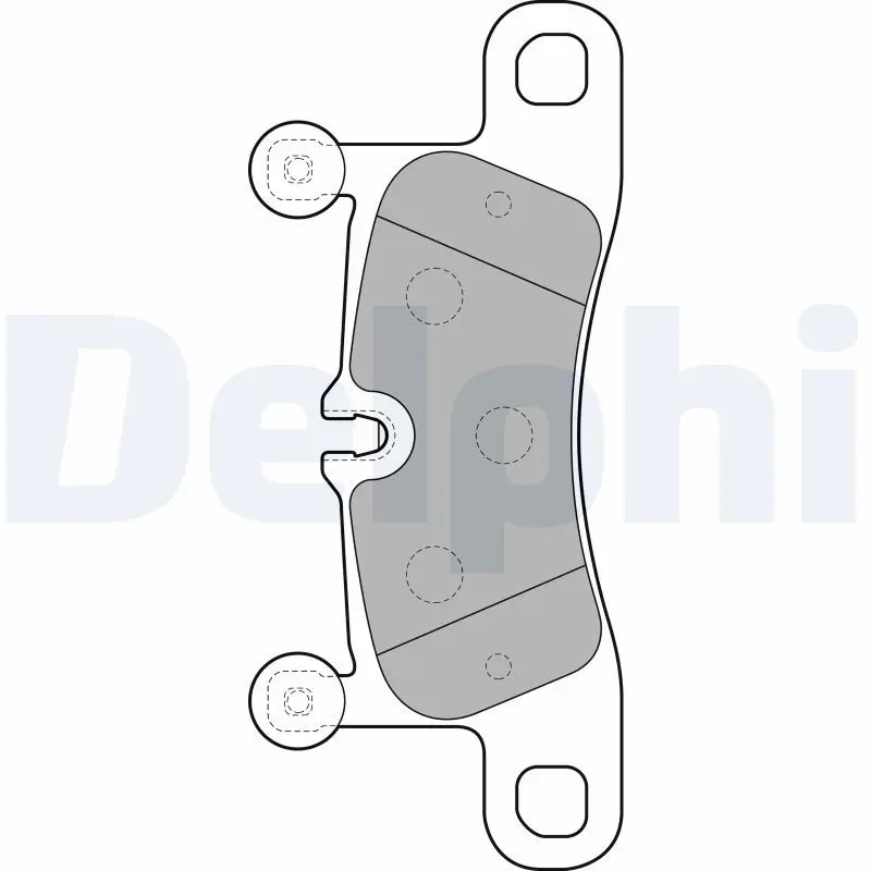 Handler.Part Brake pad set, disc brake DELPHI LP2163 1