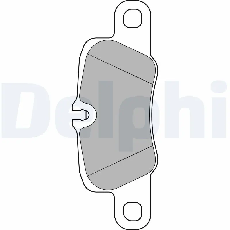 Handler.Part Brake pad set, disc brake DELPHI LP2237 1