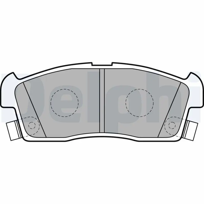 Handler.Part Brake pad set, disc brake DELPHI LP2258 1