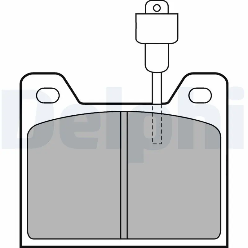 Handler.Part Brake pad set, disc brake DELPHI LP226 1