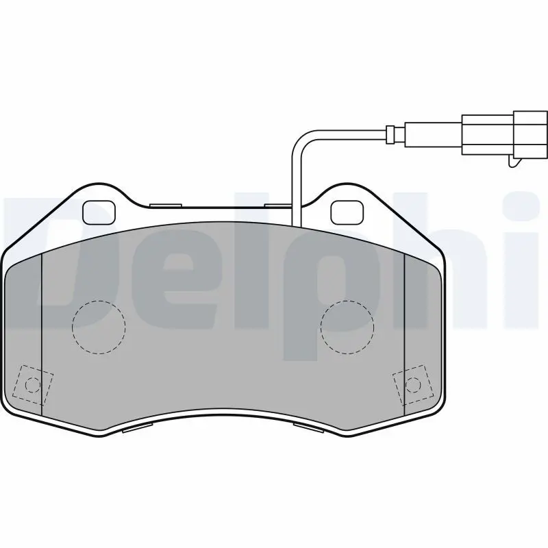 Handler.Part Brake pad set, disc brake DELPHI LP2280 1