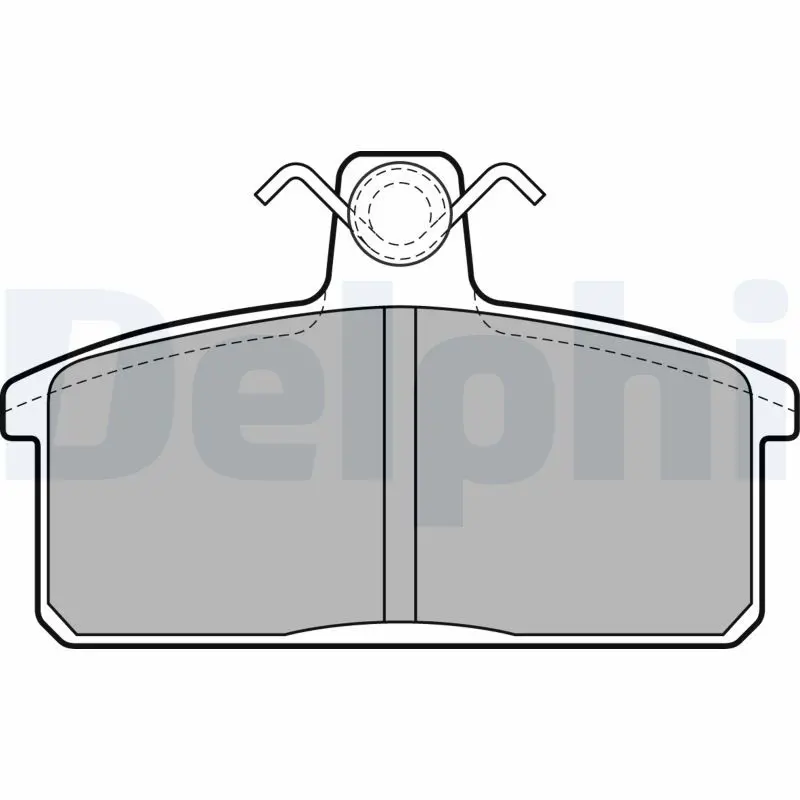 Handler.Part Brake pad set, disc brake DELPHI LP2281 1