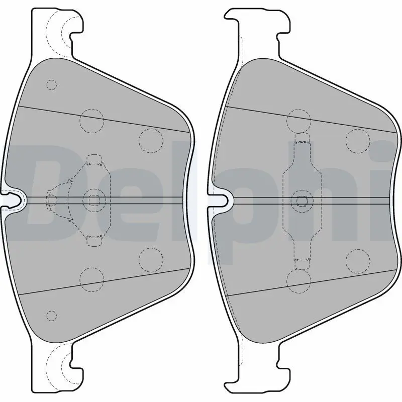 Handler.Part Brake pad set, disc brake DELPHI LP2210 1