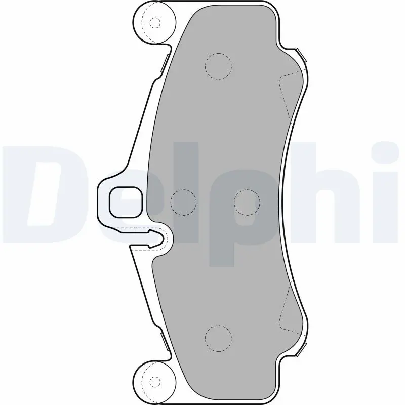 Handler.Part Brake pad set, disc brake DELPHI LP2232 1