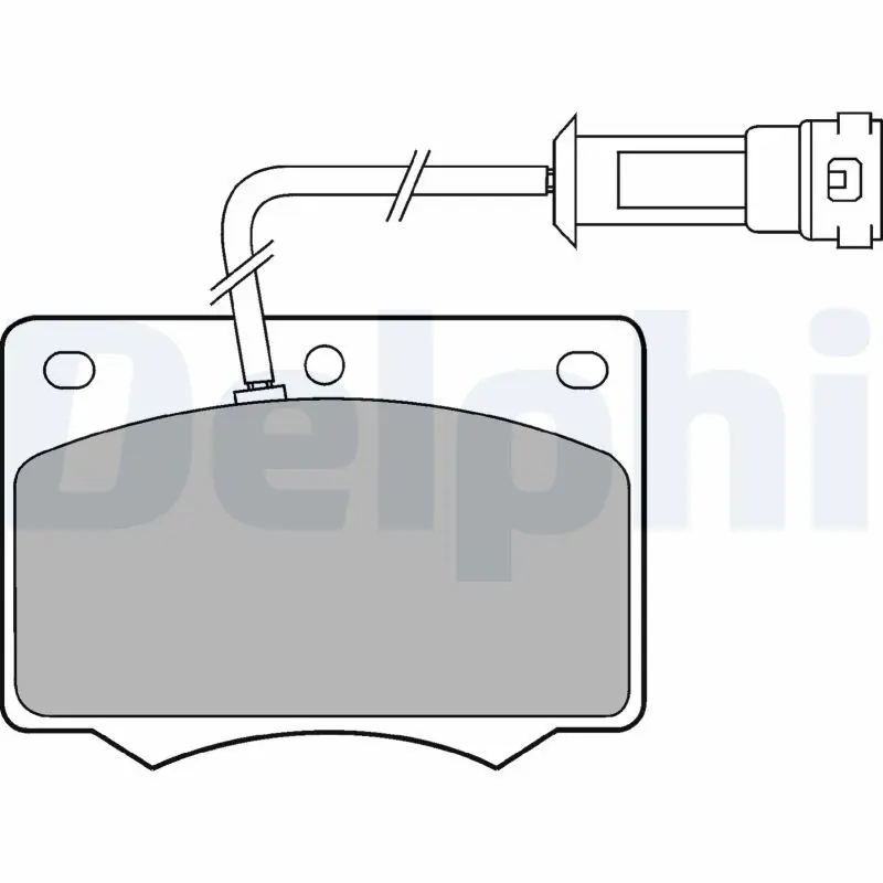 Handler.Part Brake pad set, disc brake DELPHI LP238 1