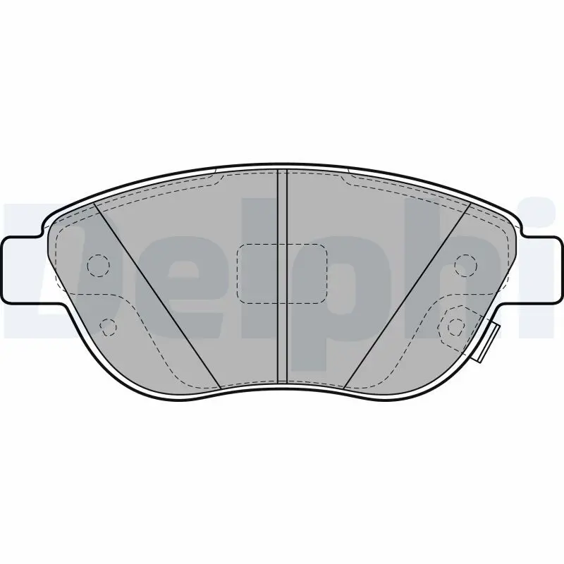 Handler.Part Brake pad set, disc brake DELPHI LP2476 1