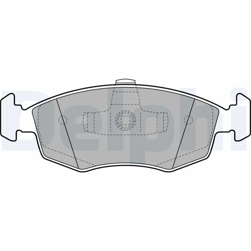 Handler.Part Brake pad set, disc brake DELPHI LP2274 1