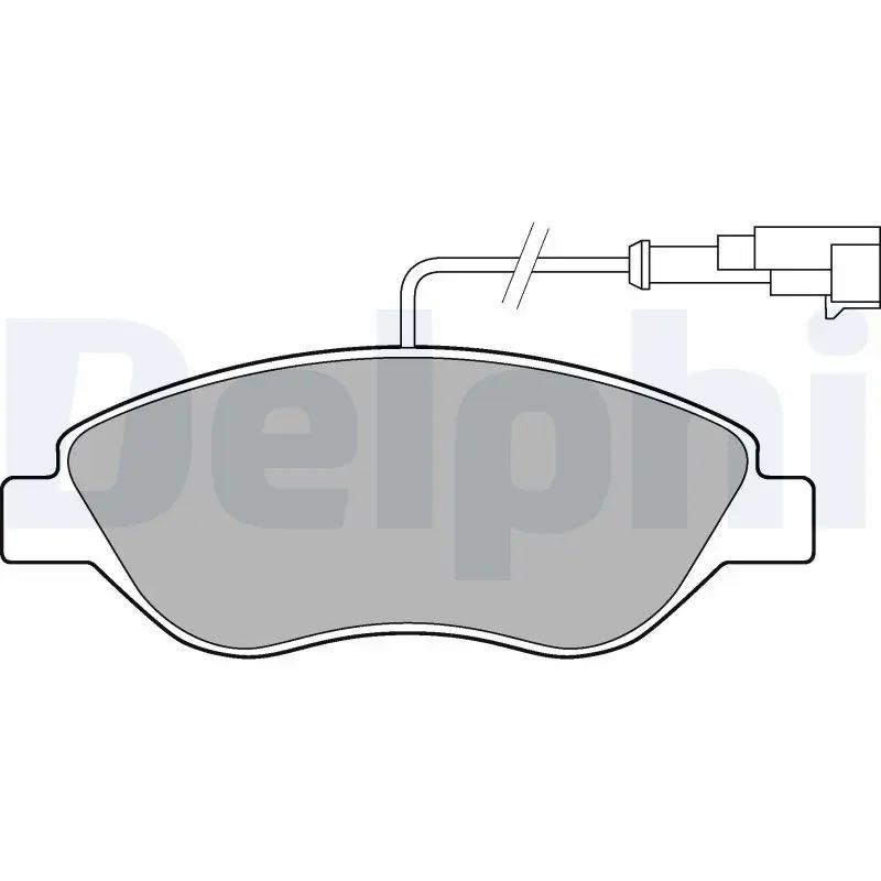 Handler.Part Brake pad set, disc brake DELPHI LP2299 1