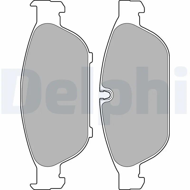 Handler.Part Brake pad set, disc brake DELPHI LP2301 1