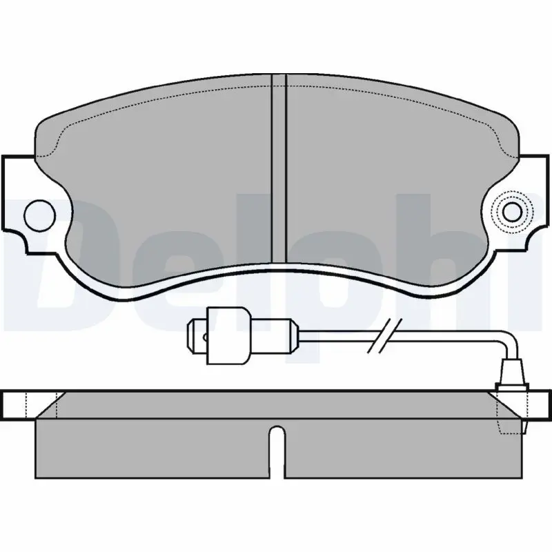 Handler.Part Brake pad set, disc brake DELPHI LP232 1