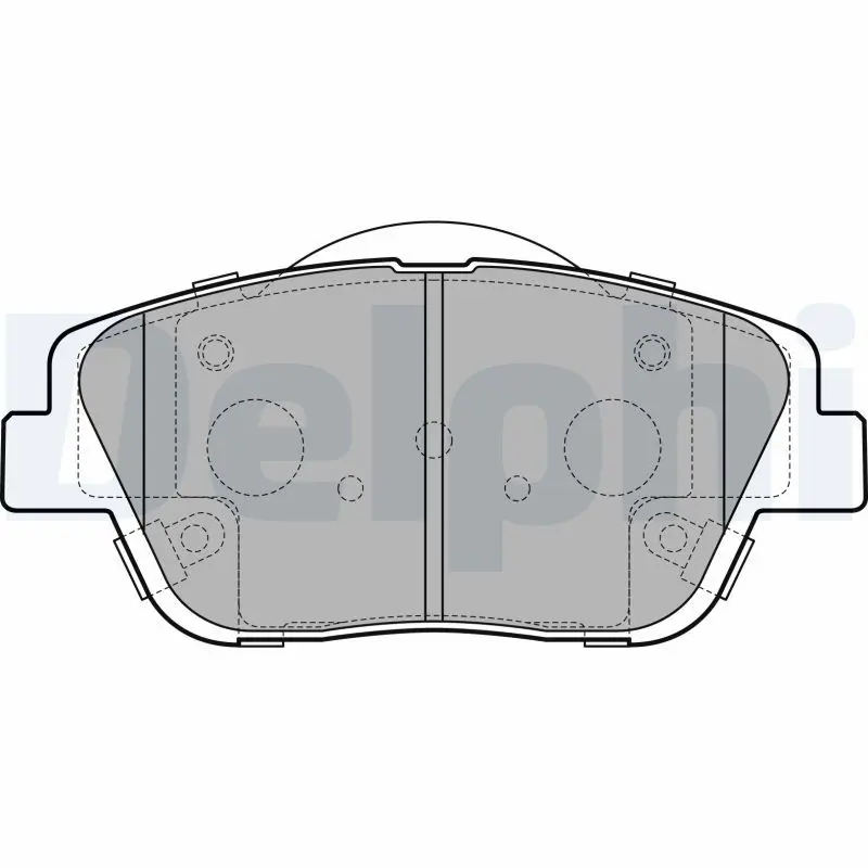 Handler.Part Brake pad set, disc brake DELPHI LP2688 1