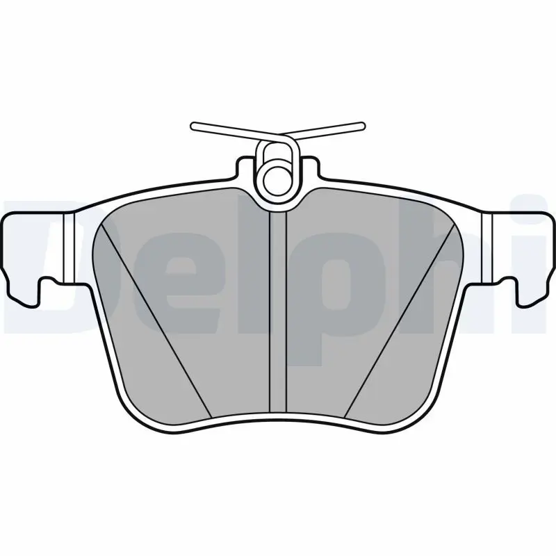 Handler.Part Brake pad set, disc brake DELPHI LP2697 1